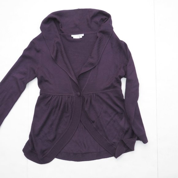 To The Max Top Cardigan Sweater Light Layer top Purple Tothemax - Picture 5 of 14